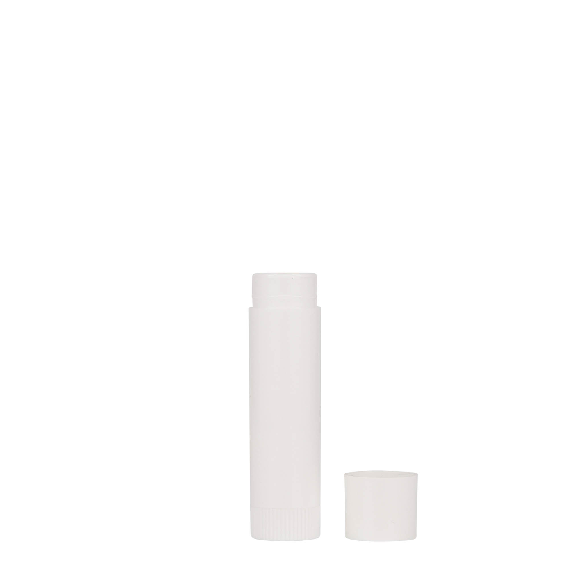6 ml Lippenstifthülse, PP-Kunststoff, weiß 6 ml Lippenstifthülse, PP-Kunststoff, weiß