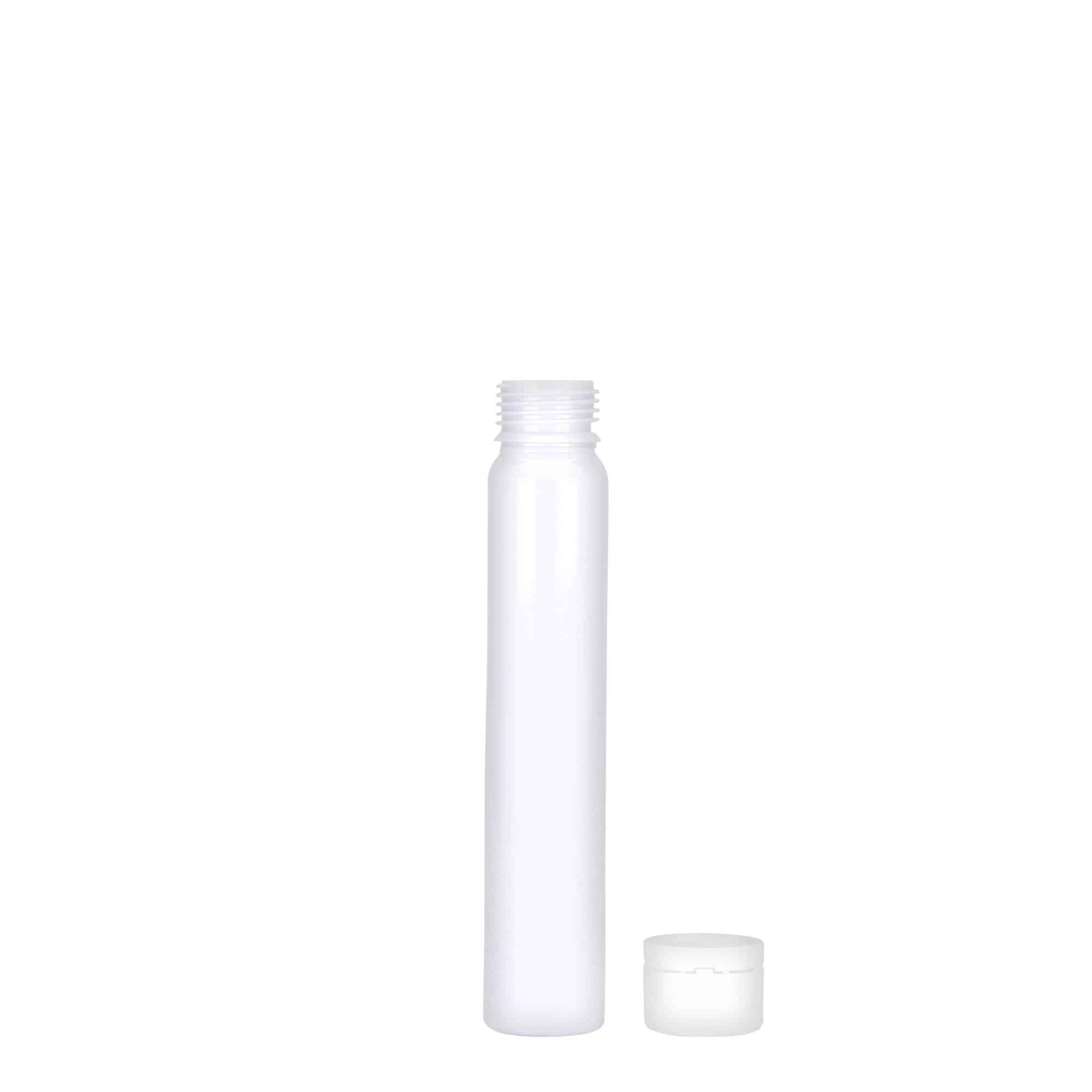 25 ml PET-Röhrchen, Kunststoff, weiss, Mündung: Schraubverschluss