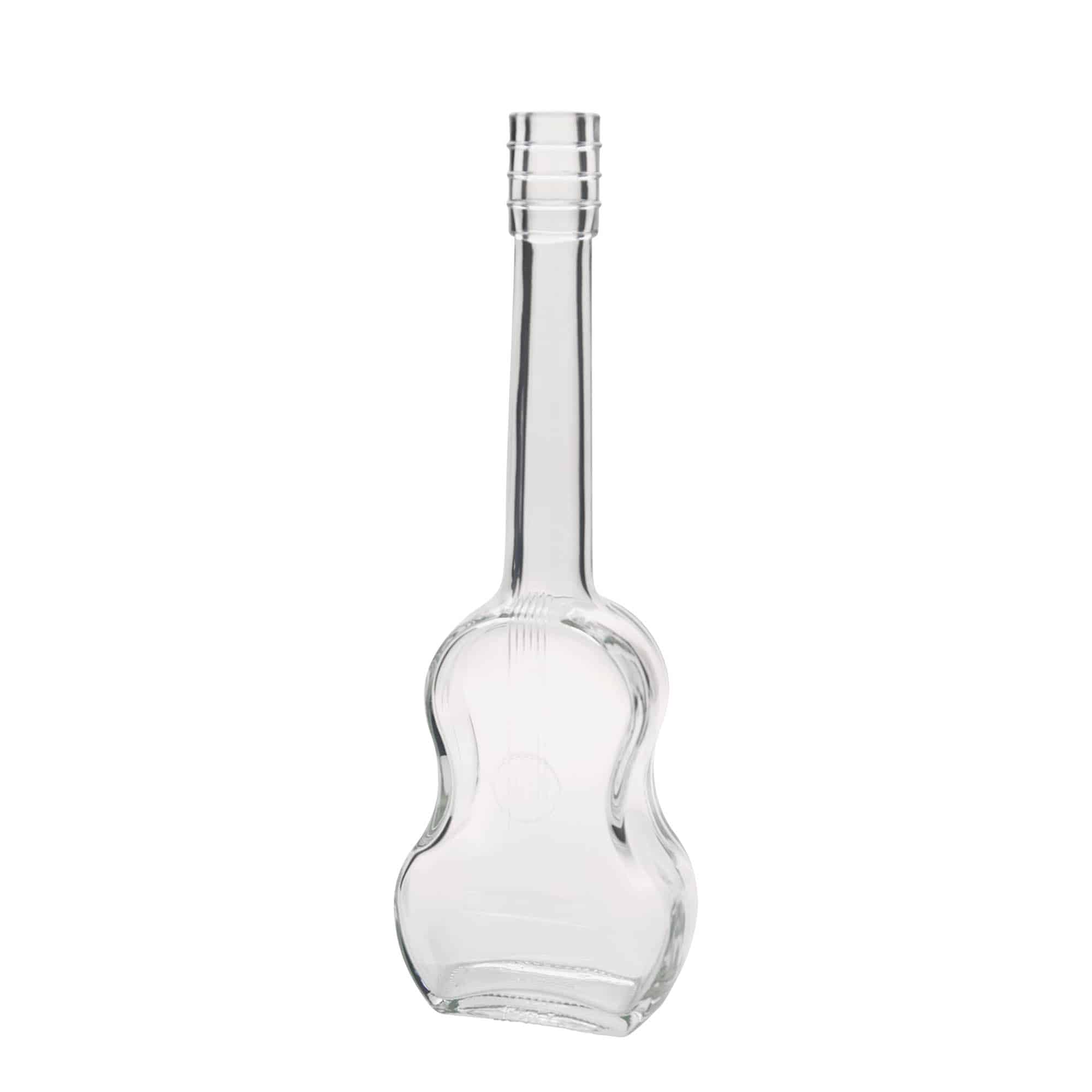 500 ml Glasflasche 'Gitarre', Mündung: Kork 500 ml Glasflasche 'Gitarre', Mündung: Kork