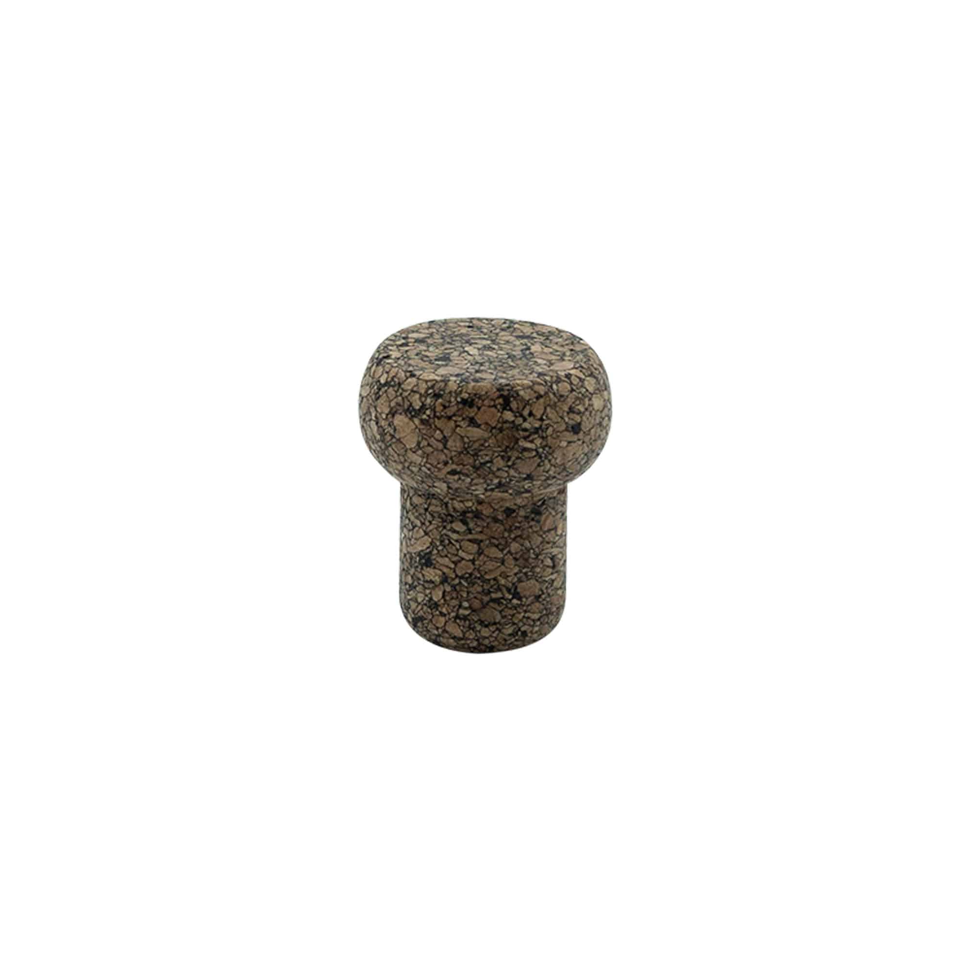 Griffkorken «Barrel» 19,5 mm, Corkcoal, für Mündung: Kork