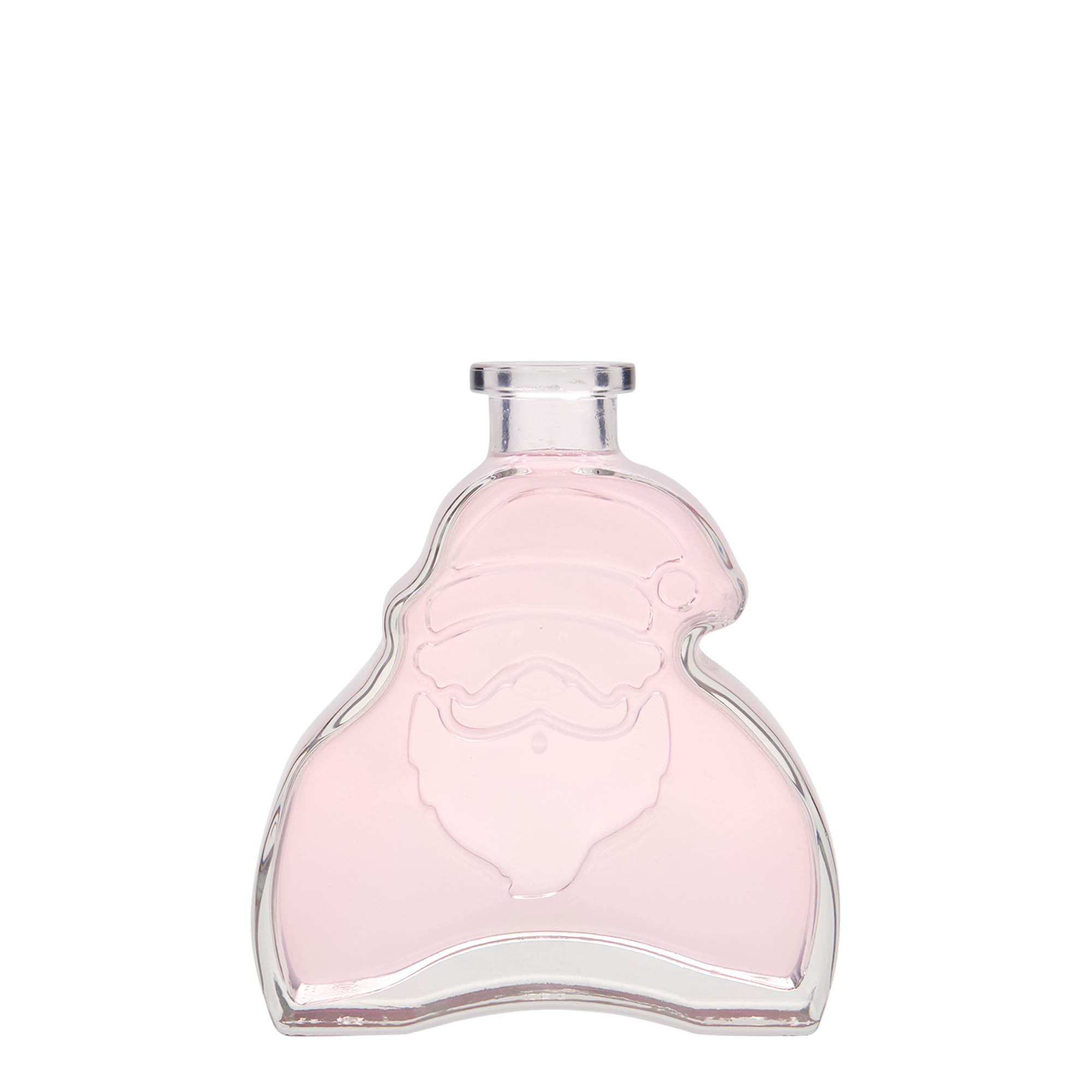 200 ml Glasflasche 'Santa Claus', Mündung: Kork