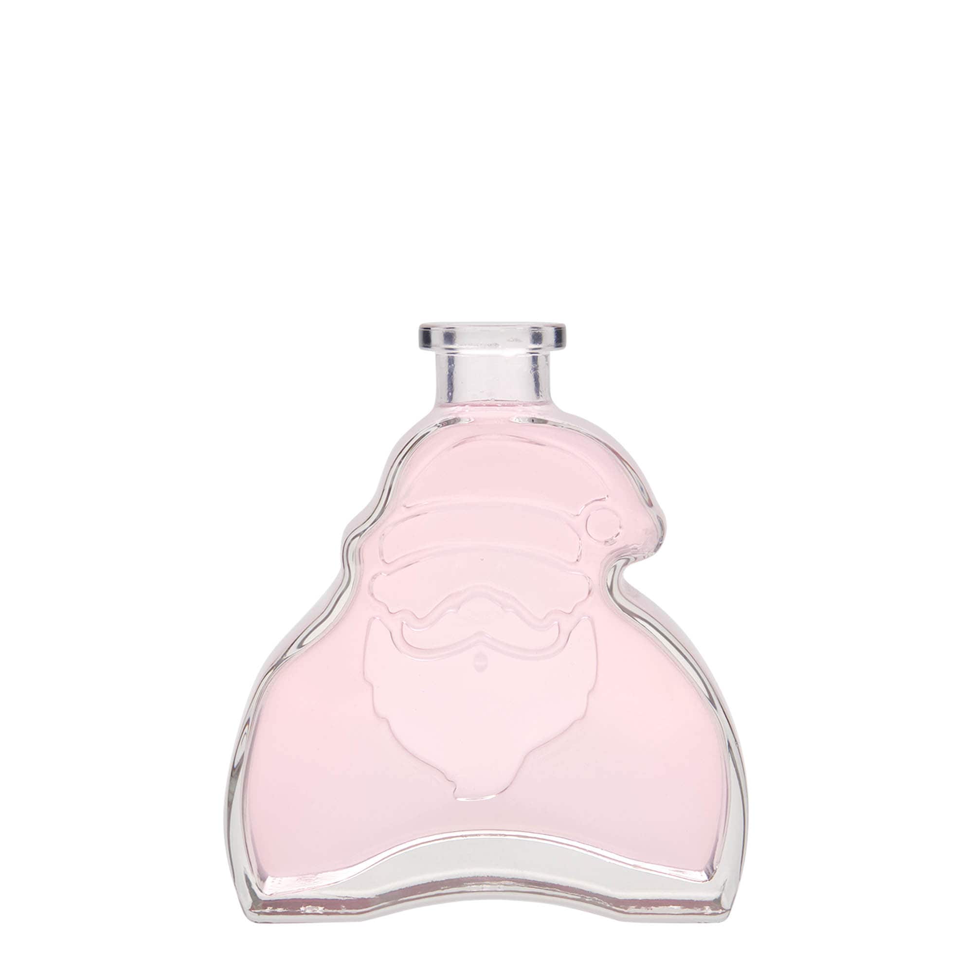 200 ml Glasflasche 'Santa Claus', Mündung: Kork