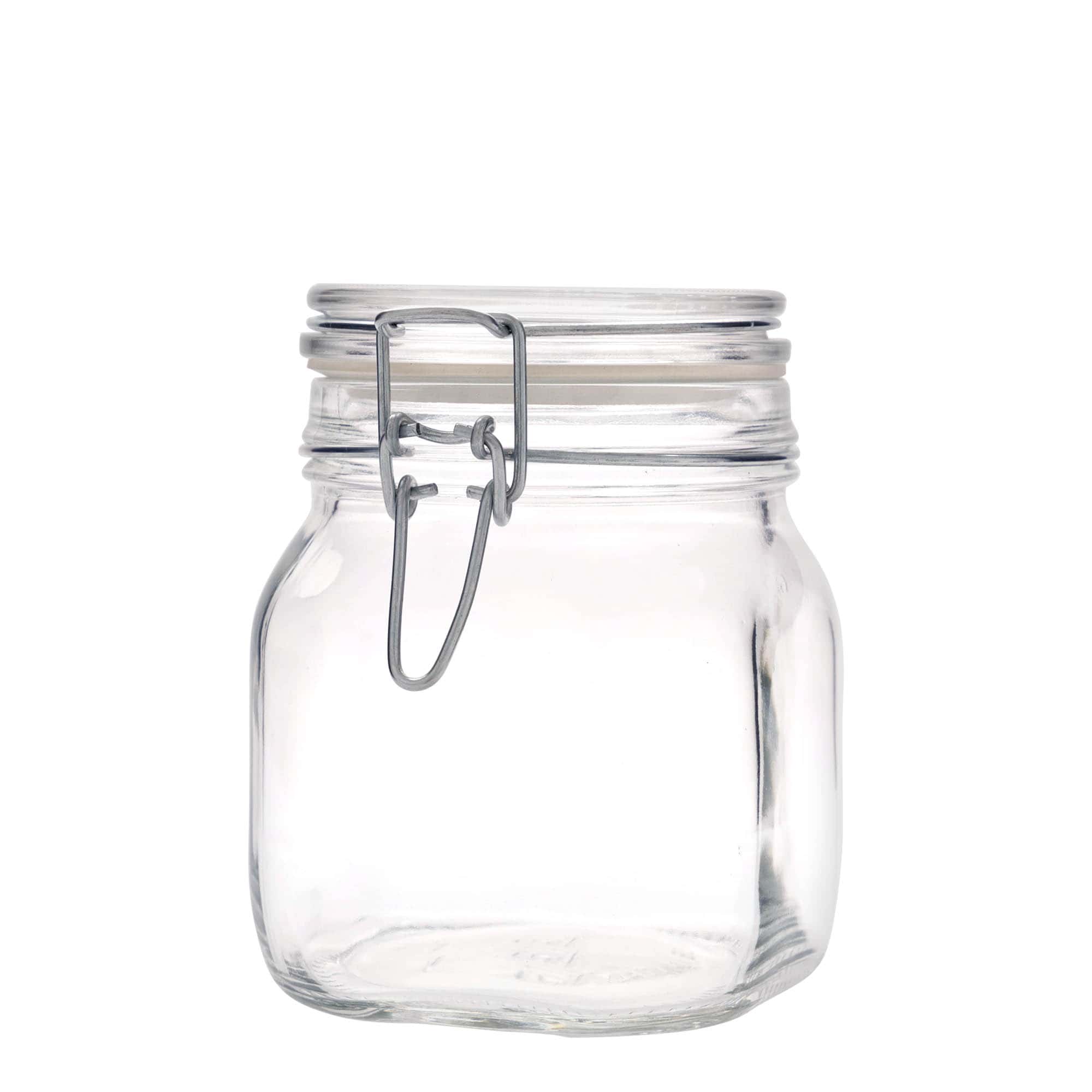 750 ml Drahtbügelglas 'Fido', quadratisch, Mündung: Drahtbügelverschluss 750 ml Drahtbügelglas 'Fido', quadratisch, Mündung: Drahtbügelverschluss